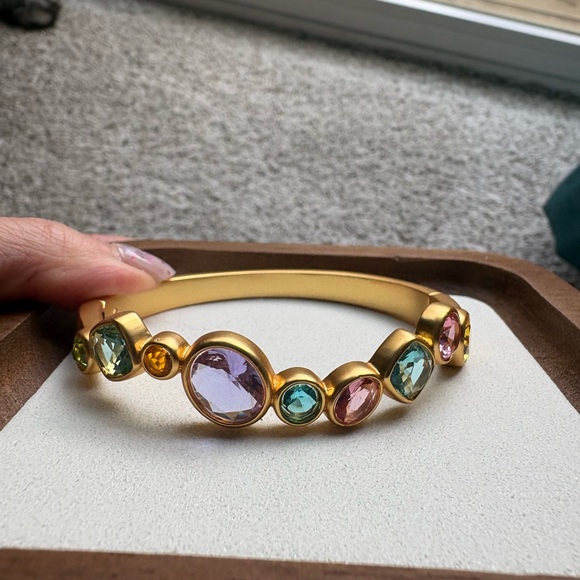 Julie Vos Gold Bracelet with Pink and Blue Stones - Picture 4 of 7